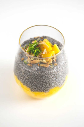 Pudin de chía y mango