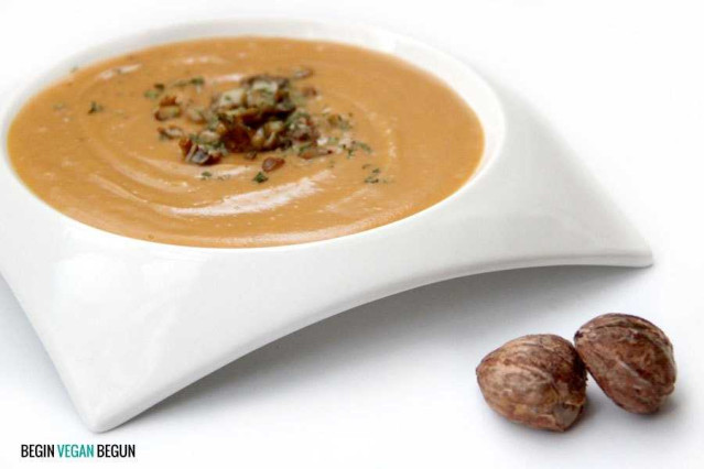 Crema de castañas y camote