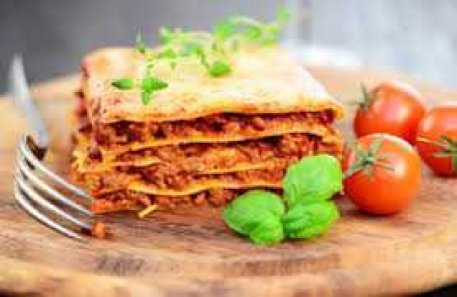 Lasaña con Boloñesa de Soya