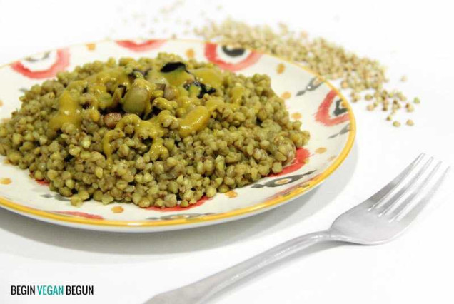 Trigo sarraceno al curry