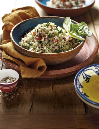 Tabulé fresco de coliflor