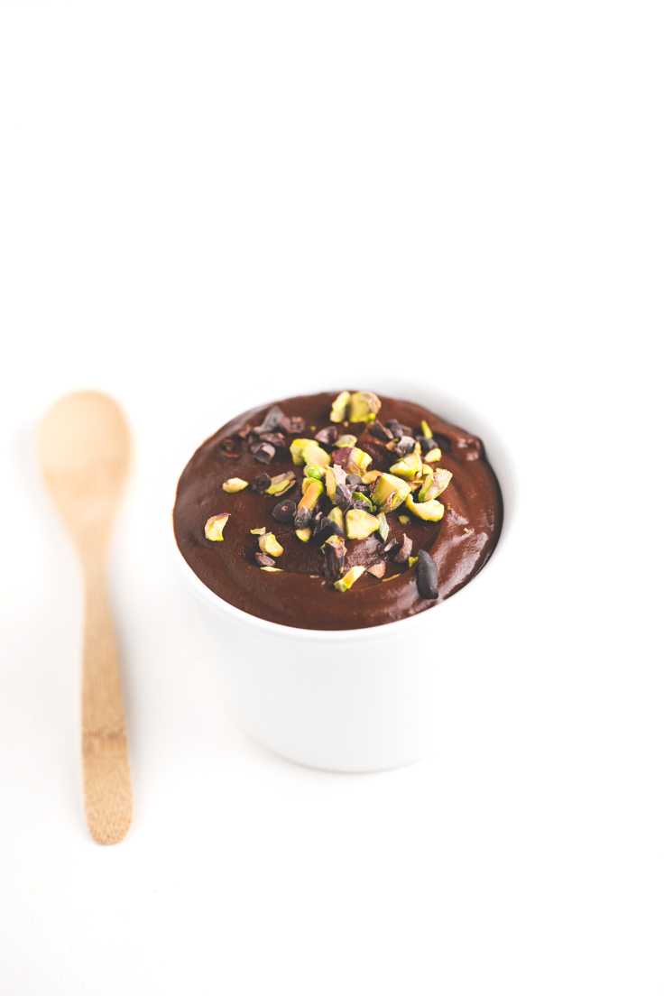 Mousse de camote y cacao sin grasa