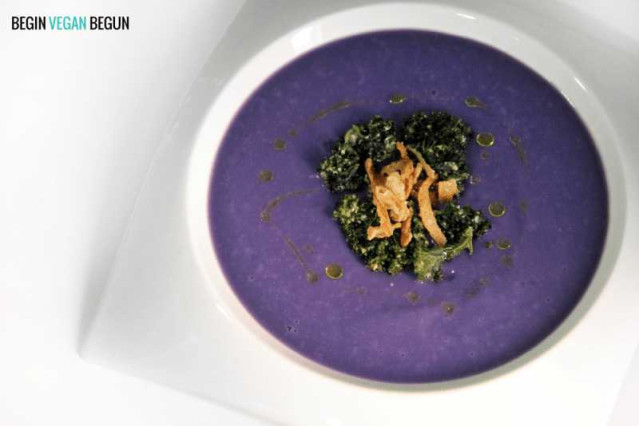Crema de col morada