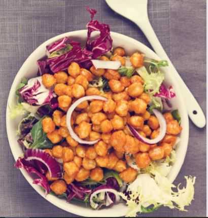 Ensalada de garbanzos con tomate